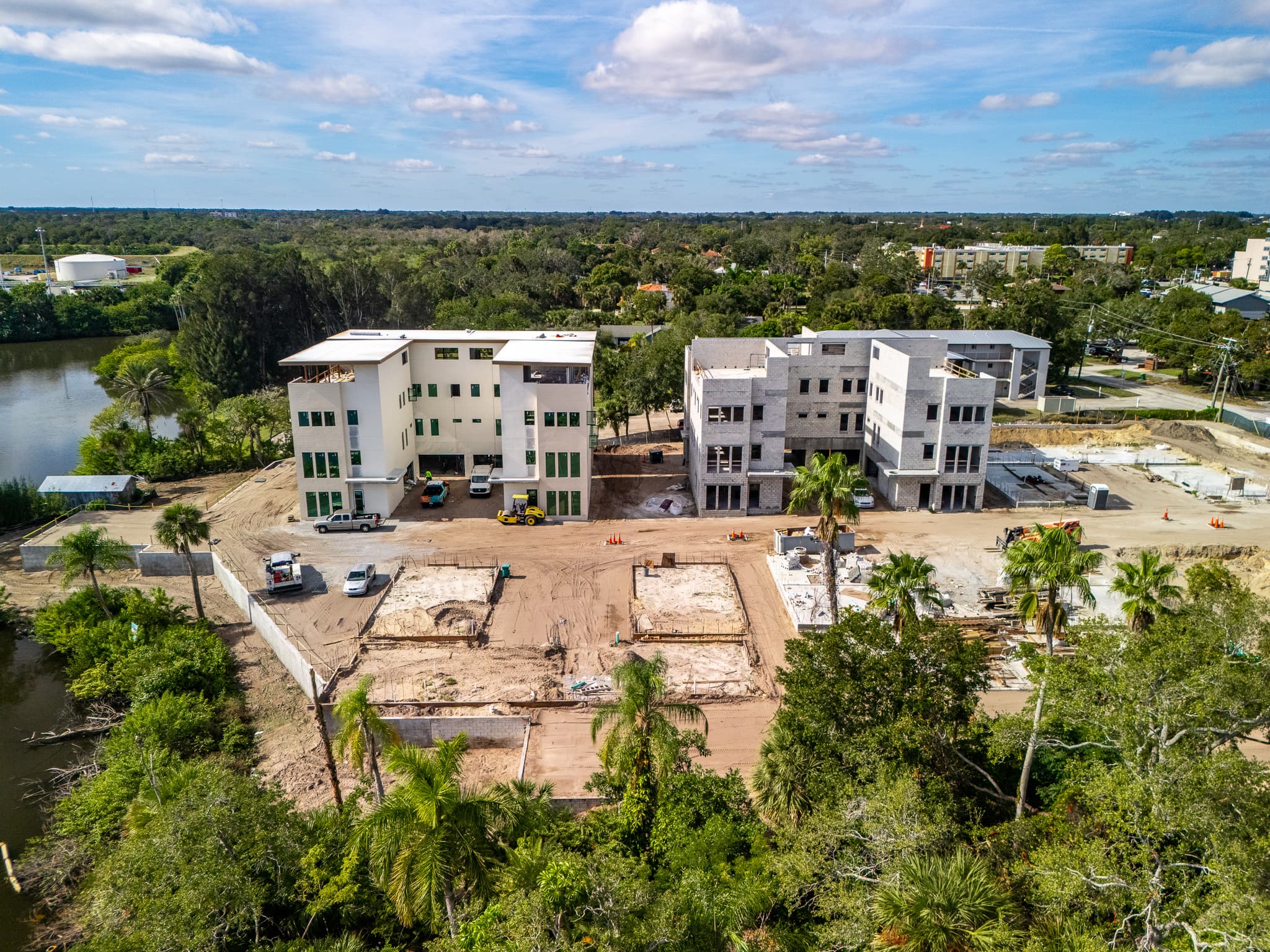 Aerial view of Watersedge community