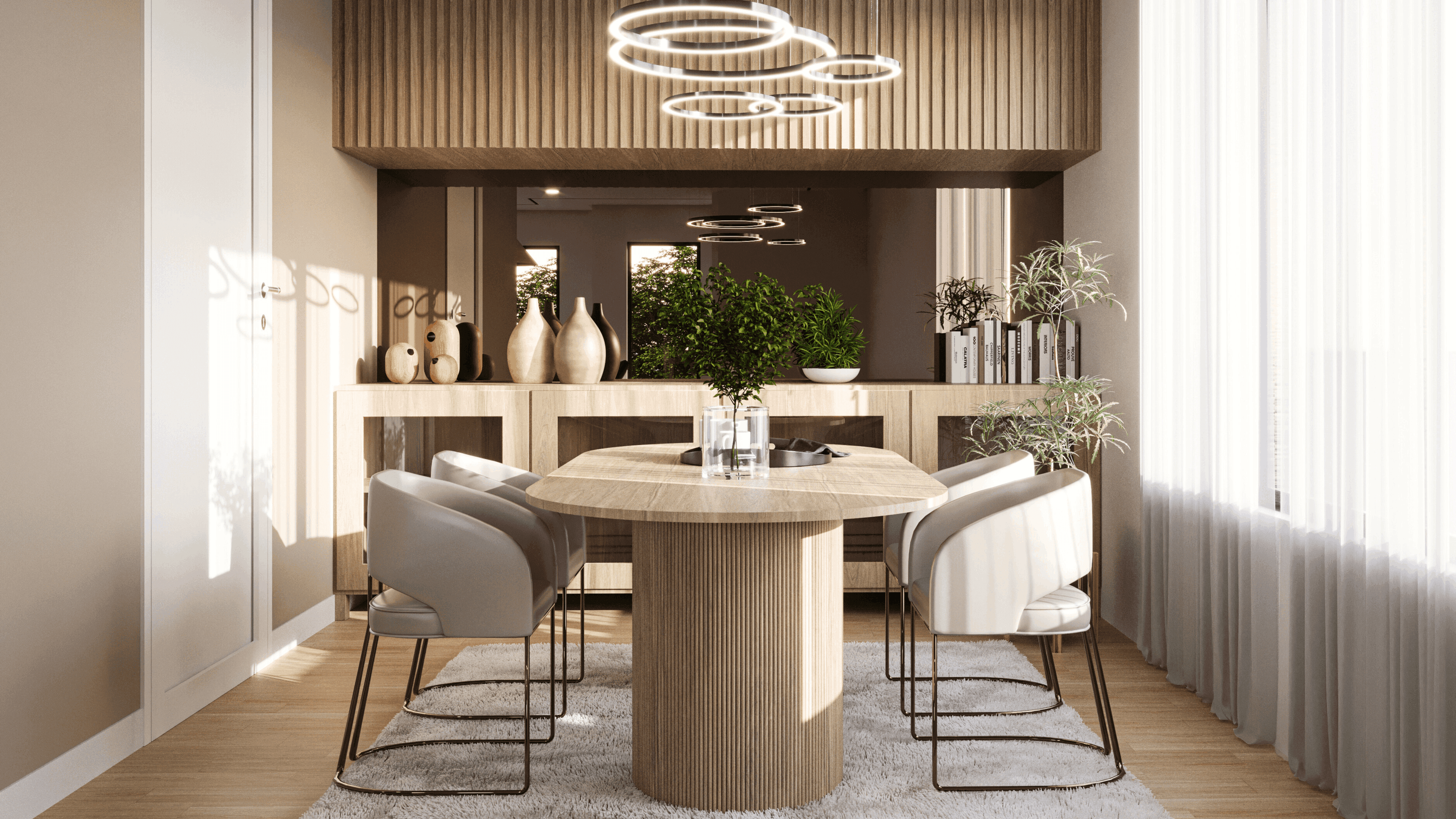 Dining area rendering
